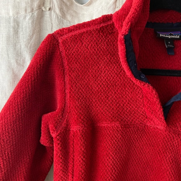 Patagonia sz M red polartec fleece - Picture 6 of 9